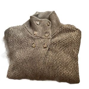 Woolrich Women Dark Khaki Heather Cozy Sweater